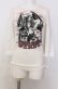 画像1: BATSU / ガールプリントサイドレースアップTシャツ  ホワイト O-25-08-08-046-PU-TS-IG-OS (1)