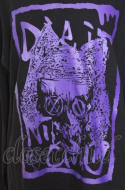 画像2: NieR Clothing / プリントカットソー 3XL ブラック×パープル O-25-08-08-047-PU-TO-IG-OS