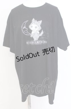 画像1: NieR Clothing / プリントTシャツ XL ブラック きぐるみNieRちゃん O-25-08-08-048-PU-TO-IG-ZT038