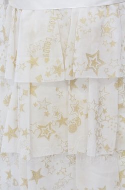 画像2: BATSU / ラメプリントティアードトップス  アイボリー O-25-08-08-049-PU-TO-IG-OS