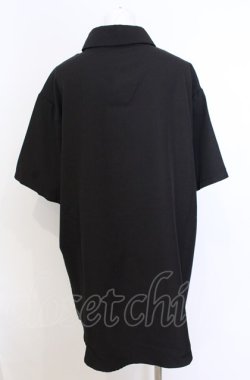 画像3: NieR Clothing / 半袖シャツ  ブラック×パープル O-25-08-08-050-PU-BL-IG-OS