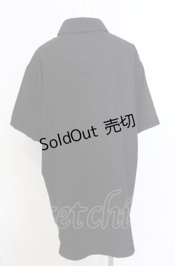 画像3: NieR Clothing / 半袖シャツ  ブラック×パープル O-25-08-08-050-PU-BL-IG-OS