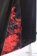 画像3: NieR Clothing / WIDE ZIP PANTS【彼岸花】パンツ  ブラック×レッド O-25-08-08-005-PU-PA-IG-OS (3)