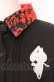 画像2: NieR Clothing / 着物風袖シャツ  ブラック×レッド O-25-08-08-051-PU-BL-IG-OS (2)