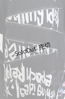 画像2: NieR Clothing / 取り外し可能アームカバー付きHOODIE フーディ  ブラック×マルチ O-25-08-08-052-PU-TO-IG-OS
