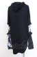 画像4: NieR Clothing / 取り外し可能アームカバー付きHOODIE フーディ  ブラック×マルチ O-25-08-08-052-PU-TO-IG-OS (4)