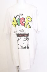 画像1: NieR CLOTHING / プリントTシャツ XL ホワイト cauion O-25-08-08-053-PU-TO-IG-ZT038 (1)