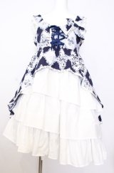 ALICE and the PIRATES / トランプアリスジャンパースカートII型  ネイビー×シロ O-25-08-08-010-PA-OP-IG-OS