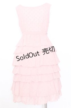 画像2: Emily Temple cute / 水玉ティアードワンピース  ピンク O-25-08-08-012-ET-OP-OW-OS