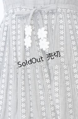 画像2: Emily Temple cute / フラワー刺繍切り替えジャンパースカート 160ｃｍ クロ O-25-08-08-013-ET-OP-OW-OS