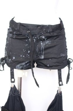 画像2: h.ANARCHY / レッグカバー付きショートパンツ  ブラック O-25-08-08-002-HN-PA-IG-OS