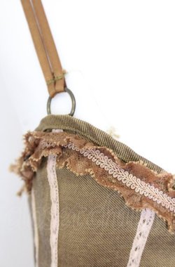 画像2: Ozz Croce / 薔薇刺繍サイド編み上げビスチェワンピース  カーキイエロー O-25-08-08-015-OO-OP-OW-OS