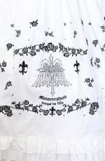 画像2: metamorphose / 羽根十字架柄刺繍入り半袖ワンピースセット【ワンピース単品】  シロ O-25-08-08-016-ME-OP-IG-OS (2)