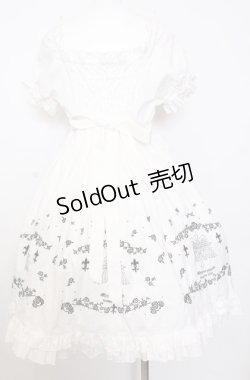 画像3: metamorphose / 羽根十字架柄刺繍入り半袖ワンピースセット【ワンピース単品】  シロ O-25-08-08-016-ME-OP-IG-OS