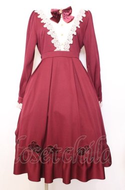 画像1: Amavel / Secret Rose Gardenワンピース F ワイン O-25-08-08-018-CA-OP-OW-OS