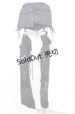 画像4: h.ANARCHY / レッグカバー付きショートパンツ  ブラック O-25-08-08-002-HN-PA-IG-OS