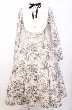 画像1: Victorian maiden / ルイーズクラシカルドールドレス  トワルドロココブラック O-25-08-08-019-CL-OP-OW-OS