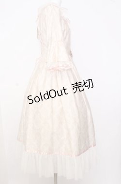 画像4: Victorian maiden / ダマスクキャットアントワネットドレス  ピンクベージュ O-25-08-08-020-CL-OP-OW-OS