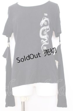 画像1: PEACE NOW / セパレートスリーブカットソー M ブラック O-25-08-08-023-PU-TO-IG-ZT238