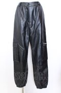 NieR Clothing / PU LEATHER 4POCKET PANTS【内側ふわもこ防寒】 パンツ  ブラック O-25-08-08-003-PU-PA-IG-OS