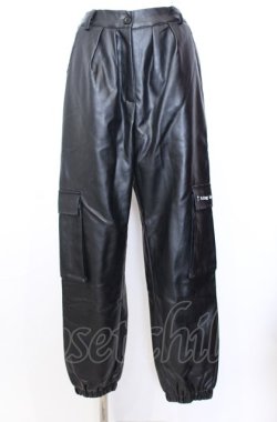 画像1: NieR Clothing / PU LEATHER 4POCKET PANTS【内側ふわもこ防寒】 パンツ  ブラック O-25-08-08-003-PU-PA-IG-OS