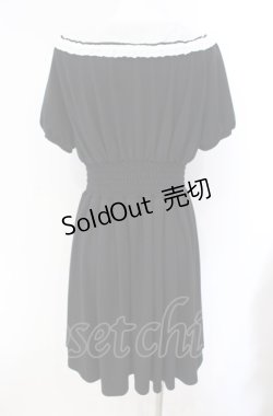 画像2: axes femme POETIQUE / レースアップデザインワンピース  クロ O-25-08-09-030-AX-OP-IG-OS
