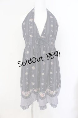 画像1: axes femme POETIQUE / フルーツプリントワンピース  ネイビー O-25-08-09-032-AX-OP-IG-OS