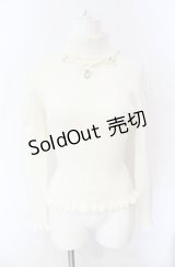 LIZ LISA / ネックレス付リブニットトップス  オフ O-25-08-09-034-LO-TO-IG-OS