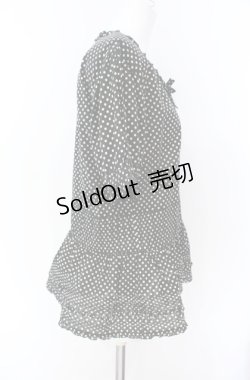 画像2: KANEKO ISAO / 段々タックドットチュニック  クロ O-25-08-09-039-EL-BL-IG-OS