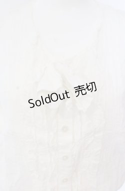 画像2: INGEBORG / タックリボンガーゼブラウス  シロ O-25-08-09-041-LO-BL-IG-OS