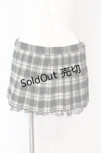 LIZ LISA / チェックプリーツミニスカート【旧タグ】  ブラック×ホワイト O-25-08-09-044-LO-SK-IG-OS