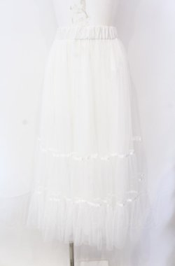 画像1: evelyn / ボリュームチュールスカート  シロ O-25-08-09-046-LO-SK-OW-OS