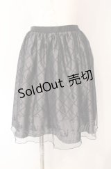 axes femme POETIQUE / チュール重ねねこ柄スカート  クロ O-25-08-09-048-AX-SK-IG-OS
