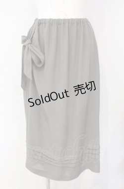 画像1: KANEKO ISAO / たくしリボンスカート  グリーン O-25-08-09-051-EL-SK-IG-OS