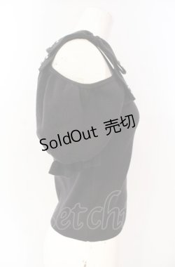 画像2: evelyn / ストーンリボンニットトップス  クロ O-25-08-09-054-LO-TO-IG-OS