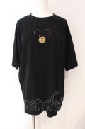 Rojita / フェイスベアーTシャツ  クロ O-25-08-09-055-LO-TS-IG-OS