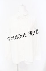 Fi.n.t / 細リボンタイ付きシャツ F シロ O-25-08-09-057-CA-BL-OW-OS