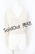 an another angelus / SAVONパッケージ釦透かし編みニットカーディガン F アイボリー O-25-08-09-058-CA-TO-OW-OS