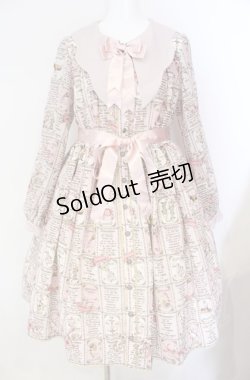 画像1: metamorphose / horoscope of fate 長袖ワンピース  ピンク O-25-08-09-060-ME-OP-OW-OS
