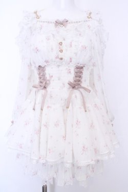 画像1: LIZ LISA / オフショルシフォンセットアップ  シロ O-25-08-09-1032-LO-OP-IG-OS
