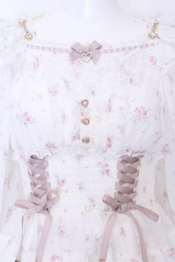 画像2: LIZ LISA / オフショルシフォンセットアップ  シロ O-25-08-09-1032-LO-OP-IG-OS
