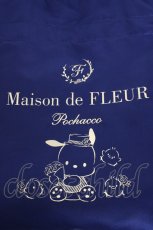 画像2: Maison de FLEUR / サンリオコラボ リボントートバッグ  ネイビー ポチャッコ O-25-08-09-1034-LO-BG-IG-ZT346 (2)