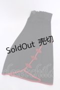 Qutie Frash / レッグカバー  ブラック×レッド O-25-08-09-1037-QU-ZA-IG-OS