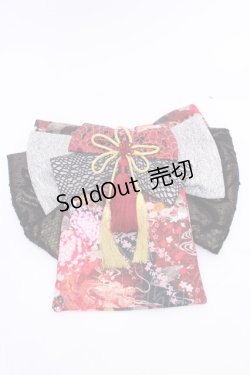 画像1: Qutie Frash / 花魁帯パーツ  レッド O-25-08-09-1038-QU-ZA-IG-OS