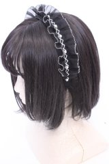 Rojita / ヘッドドレスパールカチューシャ  クロ O-25-08-09-1041-LO-AC-IG-OS