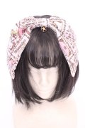 metamorphose / horoscope of fate リボンヘアバンド  ピンク O-25-08-09-1042-ME-AC-OW-OS