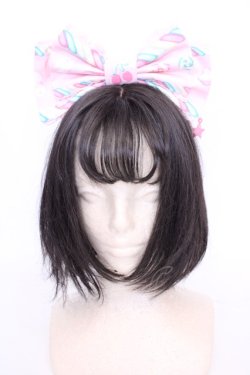 画像1: Angelic Pretty / Sugary Carnivalカチューシャ  ピンク O-25-08-09-1043-AP-AC-YM-OS