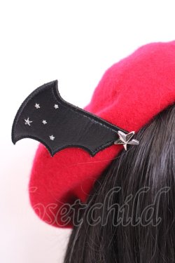 画像3: Angelic Pretty / Angelic Batベレー  アカ×クロ O-25-08-09-1052-AP-AC-IG-OS