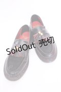 Dr.Martens （Getta Grip） / ADRIAN YOTDタッセルローファー UK7 ブラック×レッド O-25-08-09-1053-PU-SH-IG-ZT273