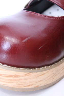 画像3: MODO（海外ロリィタ） / 木目調 厚底ストラップシューズ 38 ワイン O-25-08-09-1054-LO-SH-IG-ZT087
